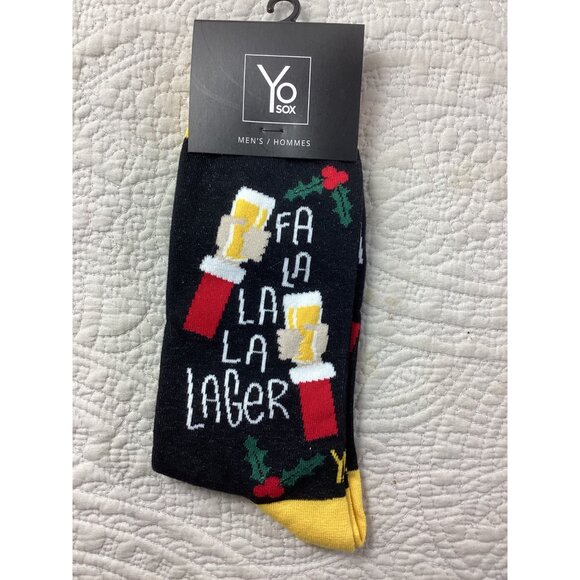 Lot of 7 Pairs Yo Sox Mens Christmas Socks Size 7-12 Cotton Blend Gift Set*New - Picture 8 of 9